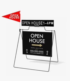 Real Estate A-Frame + Sign