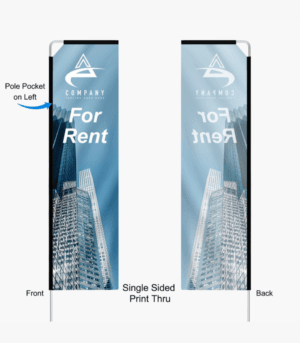 Rectangle Flag + Pole & Ground Stake - Image 4