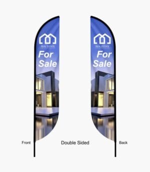 Feather Convex Flag + Pole & Ground Stake - Image 2
